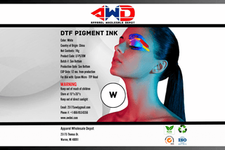 AWD DTF (Direct to Film) Pigment Ink (1000 ML) 1 LITER. - APPAREL WHOLESALE DEPOT DTF Ink APPAREL WHOLESALE DEPOT
