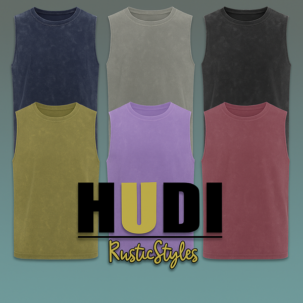 H 6004 HUDI RusticStyles – Premium Vintage Wash Sleeve less Tee