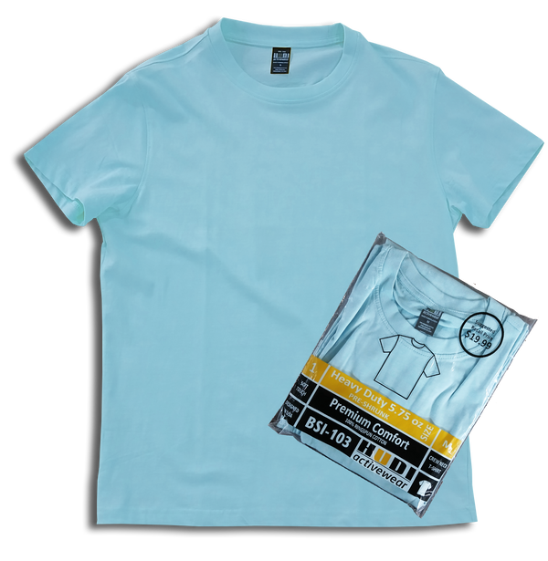 H1003 Premium 100% Ring-Spun Heavy Weight Cotton  200GSM Unisex T-Shirt.