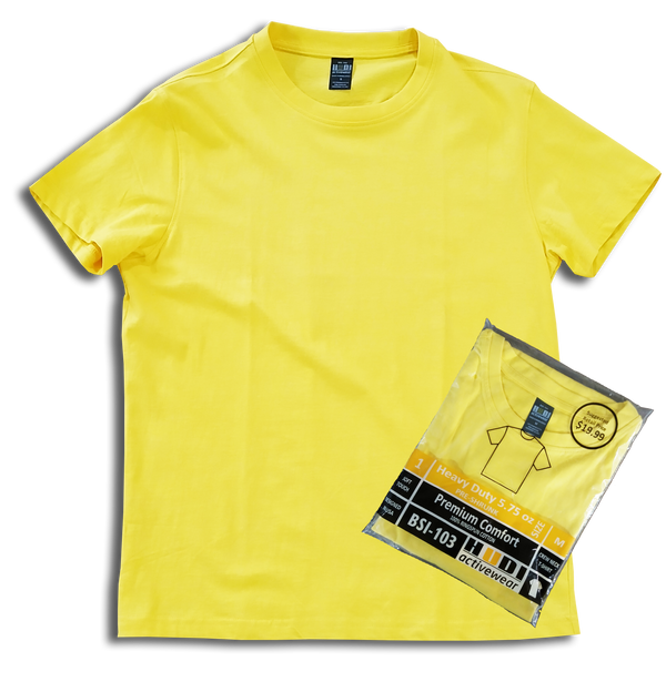 H1003 Premium 100% Ring-Spun Heavy Weight Cotton  200GSM Unisex T-Shirt.