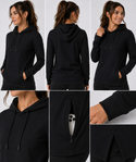 H9004 : Unisex Solid Front Jersey Hoodie with Hidden Zippered Pockets