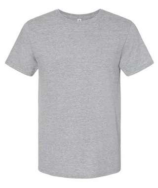 Buy heather-grey BSI 1004 Blended Premium 60% Ring-Spun Cotton 40% polyester Short Sleeve supper soft Unisex  Crew Neck T-Shirt