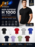 HUDI SUPREME™ H1000  100% Virgin U.S. Combed Cotton | 7 oz Heavyweight Premium T-Shirt