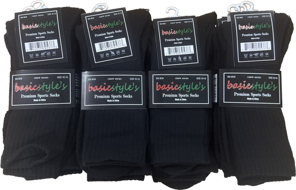 BSI 806 Basicstyle's Premium Crew Sports Socks