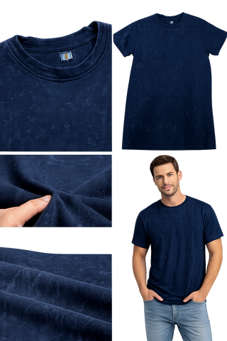 Buy rustic-navy H 6001 HUDI RusticStyles – Premium Vintage Wash T-shirt