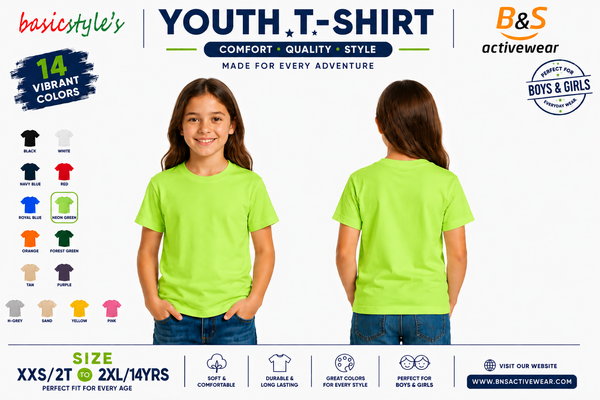 H4001 Youth 100% Ringspun Cotton T-Shirt