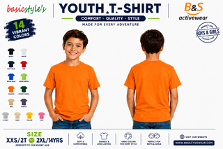 Buy orange H4001 Youth 100% Ringspun Cotton T-Shirt