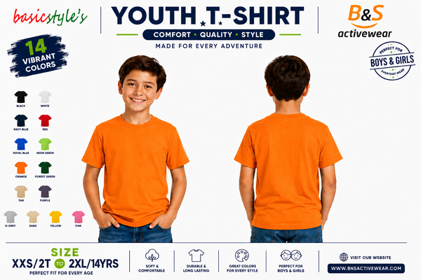 H4001 Youth 100% Ringspun Cotton T-Shirt