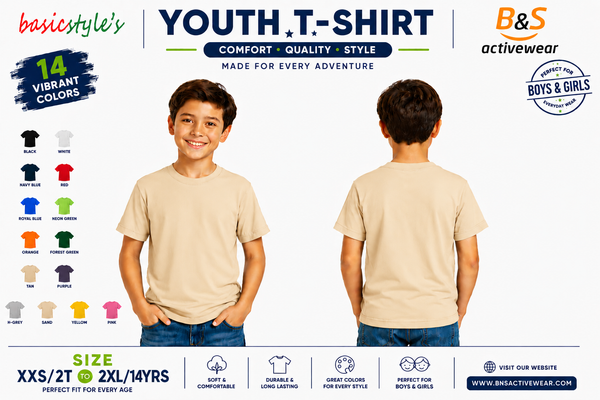 H4001 Youth 100% Ringspun Cotton T-Shirt