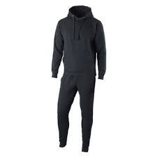 Unbranded 55/45 Cotton Poly Blended Black Hoodie & Jogger Set - APPAREL WHOLESALE DEPOT Hoodie Unbranded