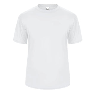 Buy white H4003  100% Polyester Performance Youth T Shirt