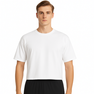 Buy white H1001 HUDI Supreme – 100% Ring-Spun Cotton Boxy T-Shirt (7 oz)