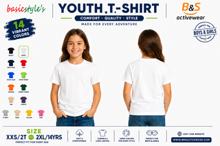 Buy white H4001 Youth 100% Ringspun Cotton T-Shirt