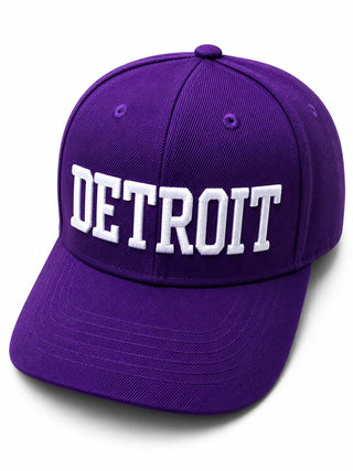 Buy purple Detroit &amp;amp; Michigan Logo Hats