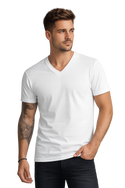 V-Neck   BSI 1008 — 100% Premium Ring-Spun  short sleeve T-Shirt