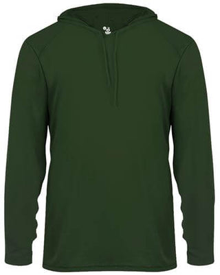 Buy forrest-green BSI-H9004 : Solid Front Jersey Hoodie with Hidden Zippered Pockets
