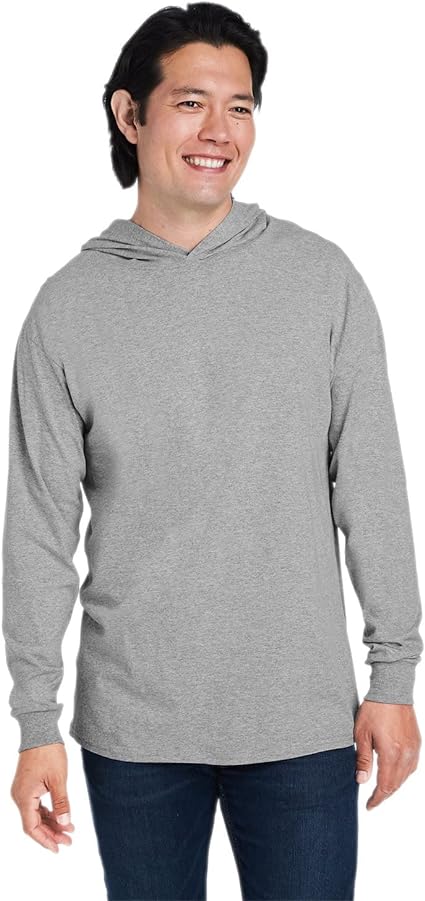 BSI-H9004 : Solid Front Jersey Hoodie with Hidden Zippered Pockets
