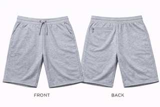Buy heather-grey H9008 Terry Fleece Short 200 GSM