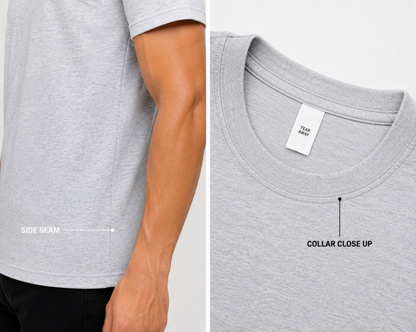 HUDI SUPREME™ H1000  100% Virgin U.S. Combed Cotton | 7 oz Heavyweight Premium T-Shirt