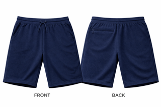 Buy navy H9008 Terry Fleece Short 200 GSM