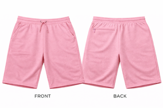 Buy pink H9008 Terry Fleece Short 200 GSM