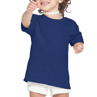 Buy navy-blue H4001 Blended T-Shirt 60 Cotton 40 Polyester Unisex