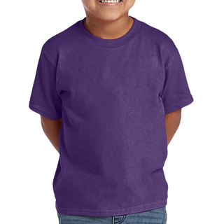 Buy purple H4002 Blended T-Shirt 60 Cotton 40 Polyester Unisex